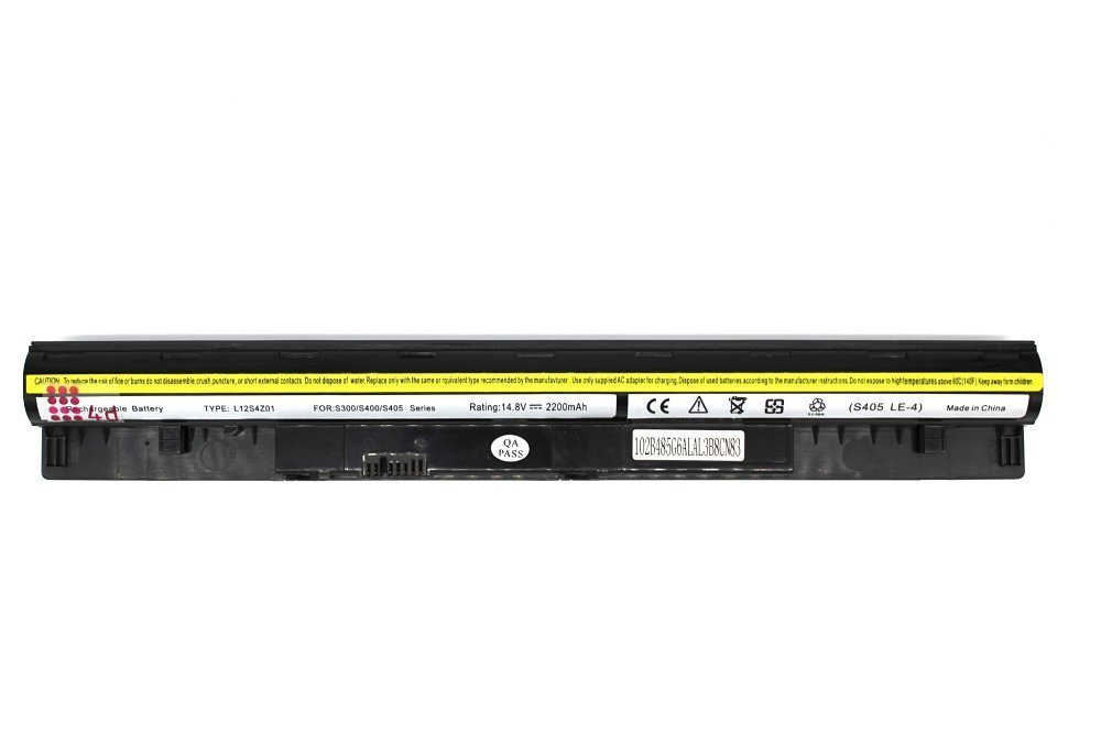 COMPATIBLE LAPTOP BATTERY FOR LENOVO IDEA PAD FLEX 14, FLEX 15, IDEA PAD S500 SERIES 4 CELL PN: L12L4A01 L12L4K51 L12M4A01 L12M4E51 L12M4K51 L12S4A01