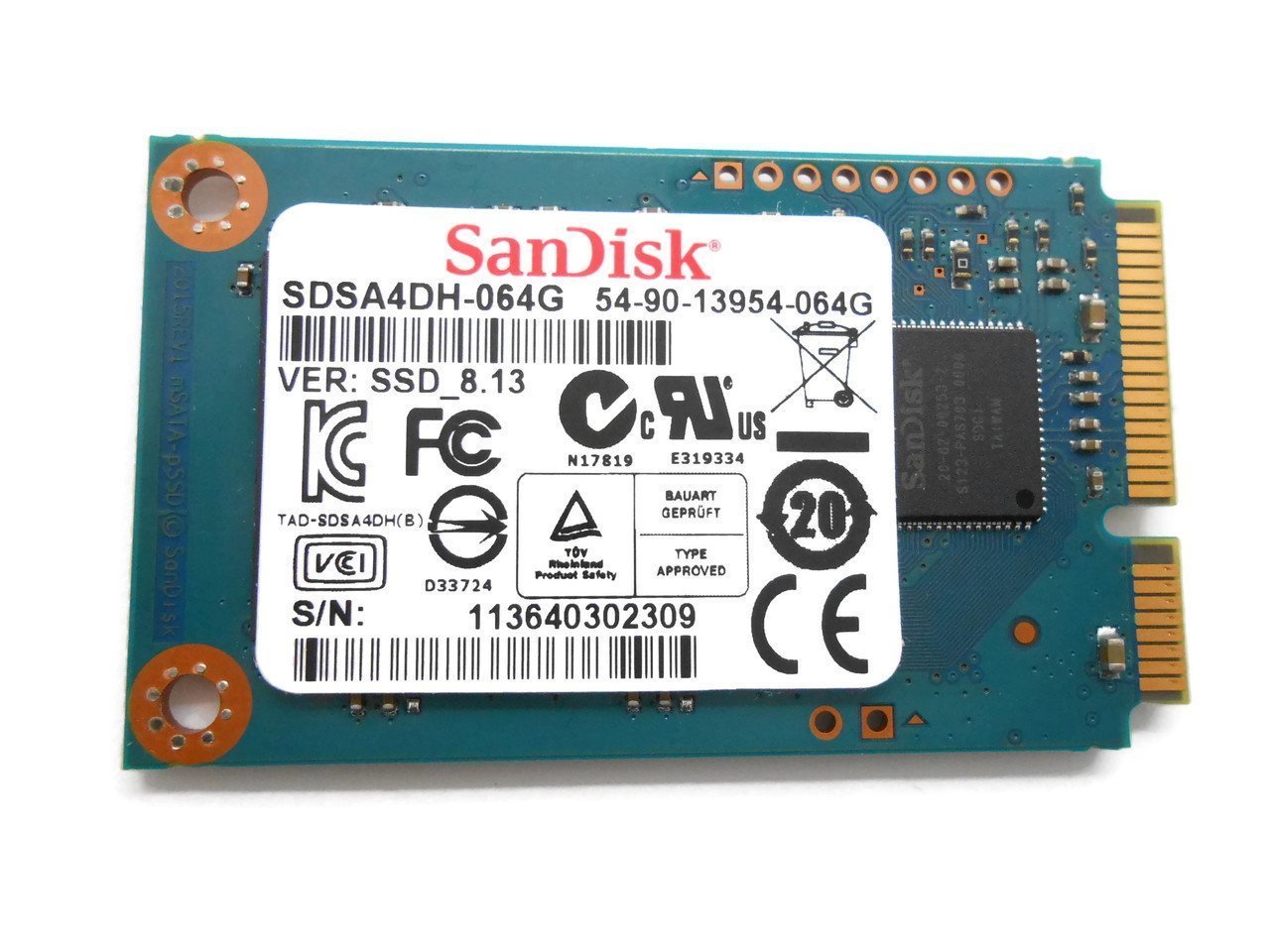Asus Slate EP121 64GB mSATA SSD Solid State Drive Asus Slate EP121 64GB mSATA SSD Solid State Drive
