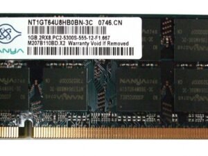 1GB PC2-5300 DDR2 667MHz 2Rx8 Sodimm
