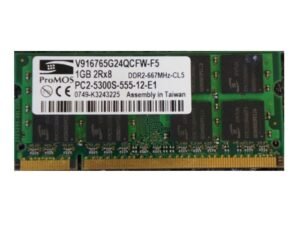 1GB Memory PC2-5300 CL5 64×8 DDR2-667 Sodimm