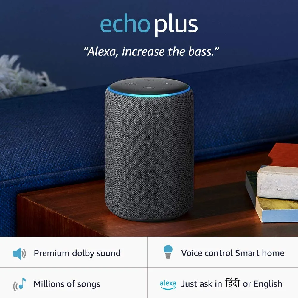 Echo Plus (2nd Gen) Smart Speaker, Home Hub
