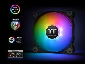 Thermaltake Pure 14 ARGB Sync CPU Case Fan (Triple Pack) with 140mm PWM Silent Fan with ARGB Controller