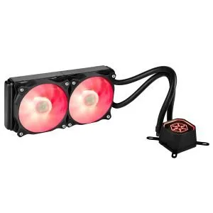 Silverstone TD02-RGB CPU RGB CPU Liquid Cooler with Dual 120mm Silent Fan