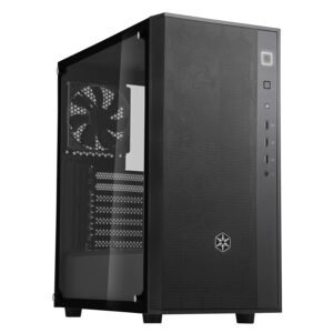 Silverstone FARA R1 ATX Mid Tower Cabinet with Pre-Installed 120mm Fan and Tempered Glass Panel