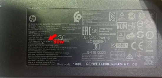How to find Hp Adapter Volt.jpg