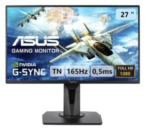 ASUS VG278QR Gaming Monitor 27 inch, Full HD, 0.5ms*, 165Hz, G-SYNC Compatible, Adaptive Sync