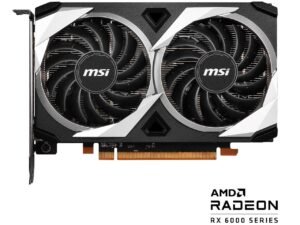 MSI Radeon RX 6500 XT Mech 2X 4G OC 4GB GDDR6 Graphic Card