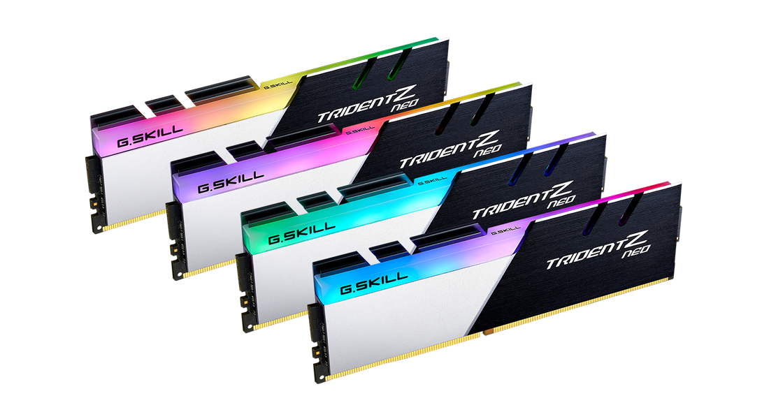 G.skill Trident Z Neo Series 32GB (4x8GB) 3600 MHz DDR4 Memory F4-3600C14Q-32GTZNB G.skill Trident Z Neo Series 32GB (4x8GB) 3600 MHz DDR4 Memory F4-3600C14Q-32GTZNB