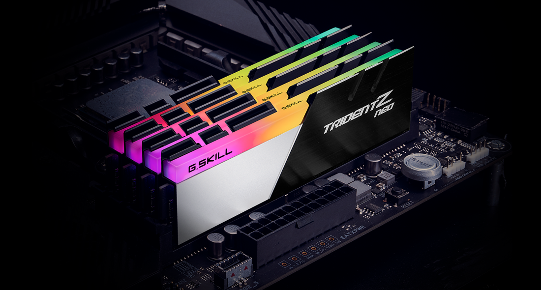G.skill Trident Z Neo Series 32GB (4x8GB) 3600 MHz DDR4 Memory F4-3600C14Q-32GTZNB G.skill Trident Z Neo Series 32GB (4x8GB) 3600 MHz DDR4 Memory F4-3600C14Q-32GTZNB