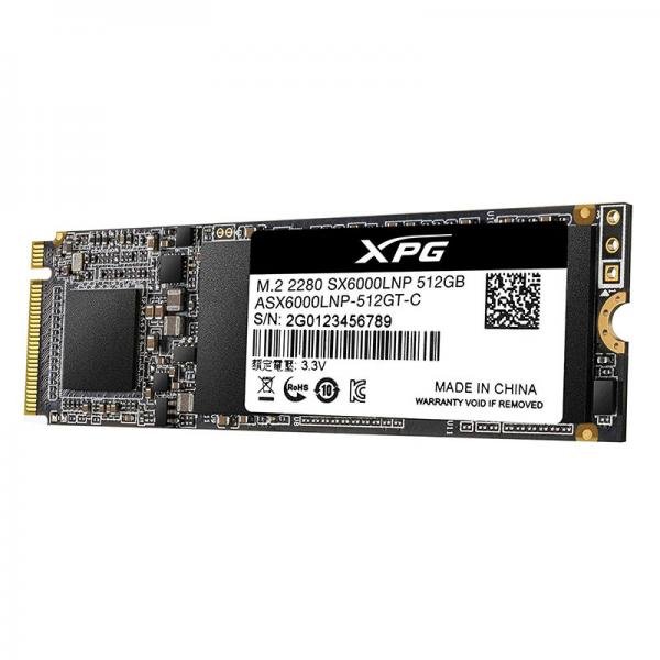 ADATA XPG SX6000 Lite 512GB PCIe Gen3x4 M.2 NVMe SSD ASX6000LNP-512GT-C ADATA XPG SX6000 Lite 512GB PCIe Gen3x4 M.2 NVMe SSD ASX6000LNP-512GT-C