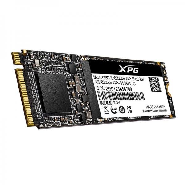 ADATA XPG SX6000 Lite 512GB PCIe Gen3x4 M.2 NVMe SSD ASX6000LNP-512GT-C ADATA XPG SX6000 Lite 512GB PCIe Gen3x4 M.2 NVMe SSD ASX6000LNP-512GT-C
