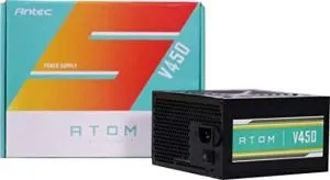 Antec Atom V450W Non-Modular 450 watt PSU with 120mm Silence Fan Atom V450 IN