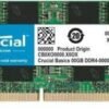 Crucial 8GB DDR4 2666MHz Laptop Memory CB8G82666