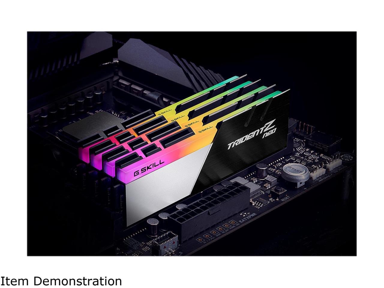 G.skill Trident Z Neo Series 16GB (2x8GB) 3600 MHz DDR4 Memory F4-3600C14D-16GTZNB G.skill Trident Z Neo Series 16GB (2x8GB) 3600 MHz DDR4 Memory F4-3600C14D-16GTZNB