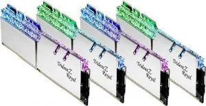 G.Skill TZ Royal Silver Series 128GB (4x32GB) 3600 MHz DDR4 Memory F4-3600C16Q-128GTRS