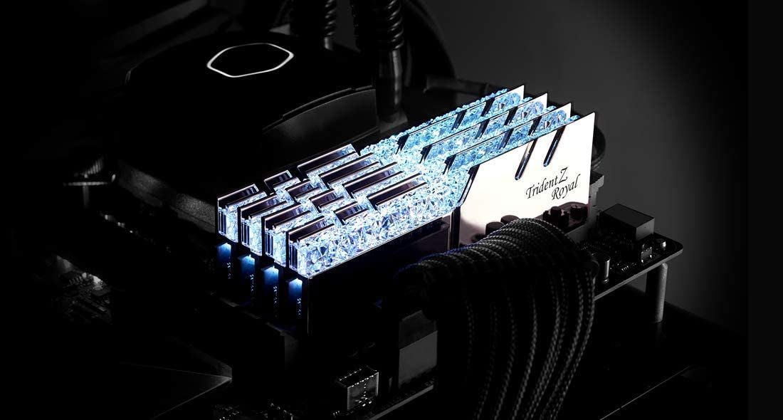 G.skill Trident Z Royal Gold Series 32GB (4x8GB) 3600 MHz DDR4 Memory F4-3600C16Q-32GTRGC G.skill Trident Z Royal Gold Series 32GB (4x8GB) 3600 MHz DDR4 Memory F4-3600C16Q-32GTRGC