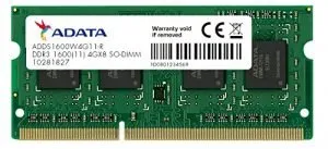 ADATA Premier Series 4GB DDR3 RAM 1600MHz Laptop Memory ADDS1600W4G11-R