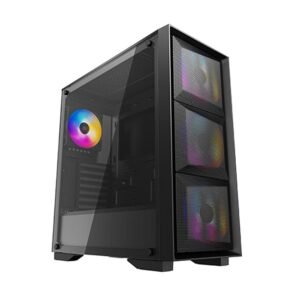 Deepcool MATREXX 50 MESH 4FS (E-ATX) Mid Tower Cabinet With Tempered Glass Side Panel (Black) DP-ATX-MATREXX50-MESH-4FS
