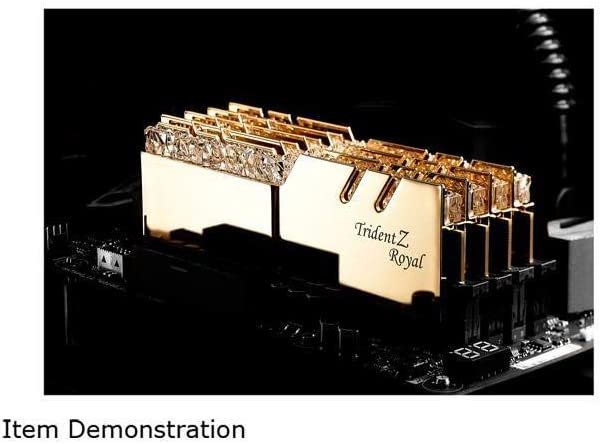 G.skill Trident Z Royal Gold Series 16GB (2x8GB) 4000 MHz DDR4 Memory F4-4000C18D-16GTRG G.skill Trident Z Royal Gold Series 16GB (2x8GB) 4000 MHz DDR4 Memory F4-4000C18D-16GTRG