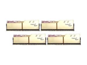 G.Skill Trident Z Royal Gold 64 GB (4 x 16GB) 3200 MHz DDR4 Memory F4-3200C14Q-64GTRG