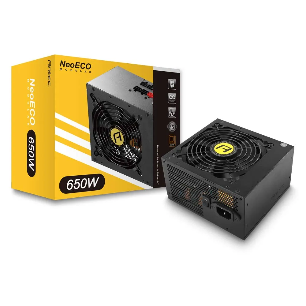 ANTEC NE850 850 WATT 80 PLUS GOLD CERTIFICATION FULLY MODULAR PSU NE850-GOLD