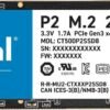Crucial 500GB P2 NVMe PCIe M.2 Internal SSD CT500P2SSD8
