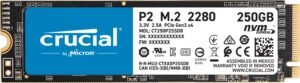 Crucial 250GB P2 NVMe PCIe M.2 Internal SSD CT250P2SSD8