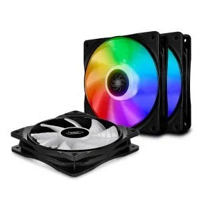 Deepcool CF120 3 in 1 ARGB   120mm PWM ARGB Cabinet Fan With ARGB Controller (Triple Pack) DP-FA-RGB-CF120-3