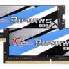 G.SKILL Ripjaws 16GB (2 x 8G) DDR4 2666 Laptop Memory F4-2666C18D-16GRS