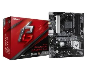 ASRock B550 Phantom Gaming 4 Motherboard (AMD Socket AM4/3rd Gen Ryzen Series CPU/Max 128GB DDR4 4733MHz Memory)