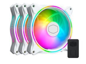 Cooler Master MasterFan MF120 Halo White Edition ARGB Cabinet Fan (Triple Pack) MFL-B2DW-183PA-R1