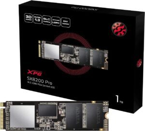 ADATA XPG 1TB SX8200 Pro PCIe Gen3x4 M.2 2280 SSD ASX8200PNP-1TT-C