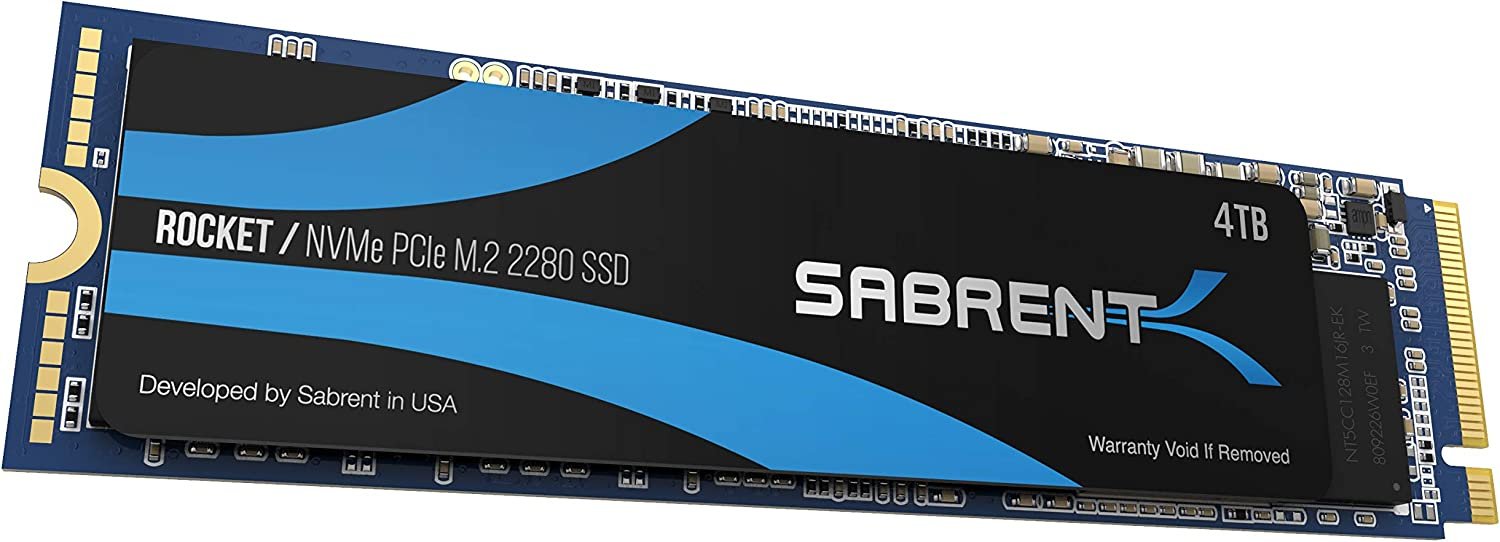 Sabrent 500GB Rocket Nvme PCIe Gen4 x 4 M.2 2280 Internal SSD With Heatsink SB-ROCKET-NVMe4-HTSK-500