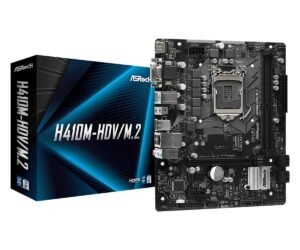 ASROCK H410M-HDV M.2 MOTHERBOARD (INTEL SOCKET 1200/10TH GENERATION CORE SERIES CPU/MAX 64GB DDR4 2933MHZ MEMORY)