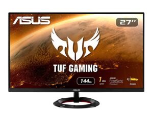 ASUS TUF Gaming VG279Q1R 27‰Û_ FHD (1920 x 1080) 144Hz HDMI DP FreeSync Premium Low Motion Blur IPS LED Gaming Monitor