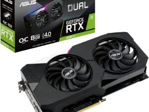 ASUS Dual GeForce RTX 3060 Ti V2 OC Edition 8GB GDDR6 with LHR Graphic Card DUAL-RTX3060TI-O8G-V2