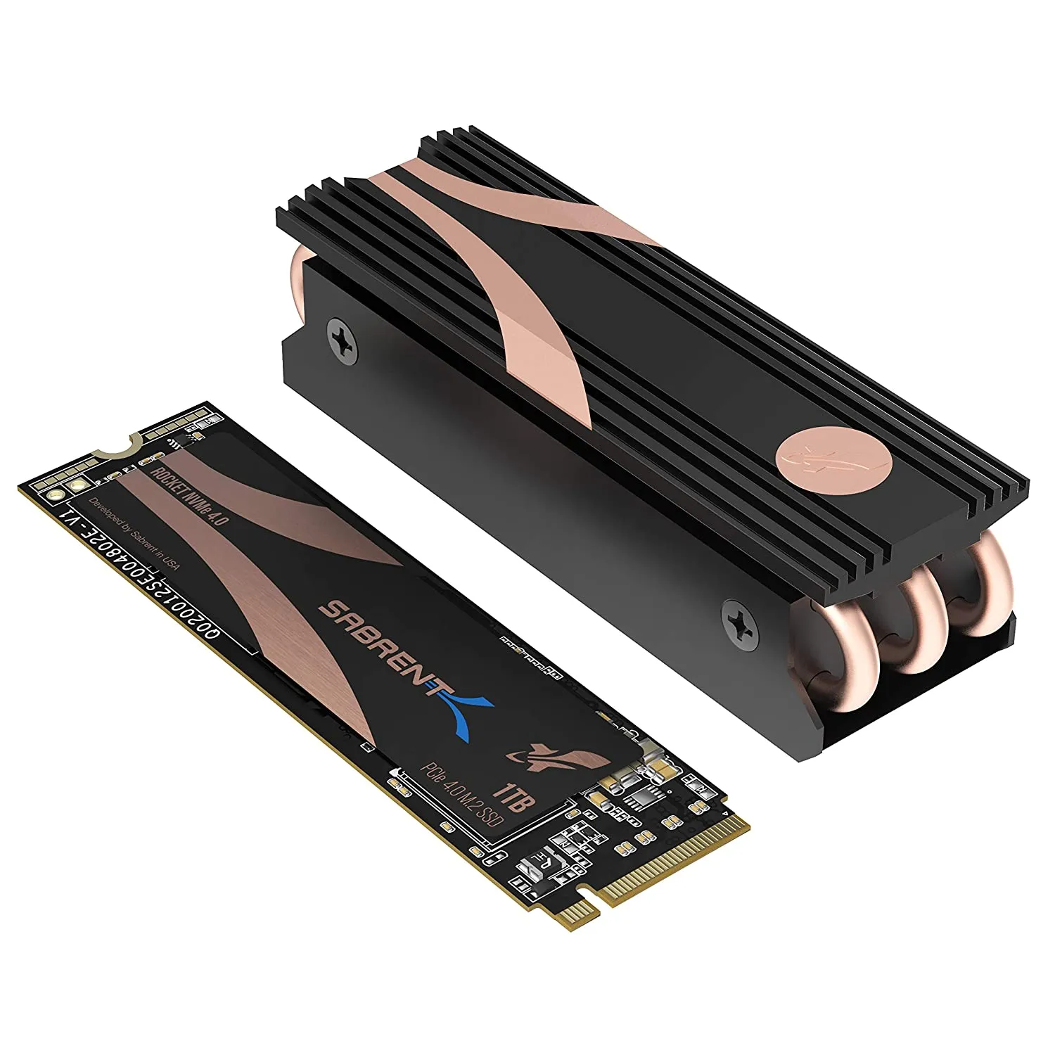 Sabrent 512GB ROCKET NVMe PCIe Gen3 x 4 M.2 2280 Internal SSD Solid State Drive SB-ROCKET-512