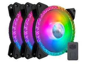 Cooler Master MasterFan MF120 Prismatic 120MM PWM ARGB Cabinet Fan With ARGB Controller (Triple Pack) MFY-B2DN-203PA-R1