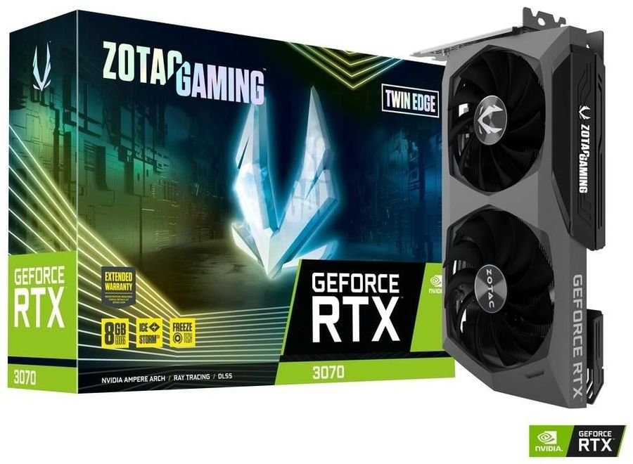 Zotac Gaming Nvidia GeForce RTX 3060 Ti AMP White Edition 8GB GDDR6 Graphics Card LHR (ZT-A30610F-10PLHR)