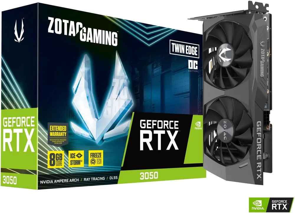 Zotac Gaming Nvidia GeForce RTX 3060 AMP White Edition 12GB GDDR6 Graphics Card