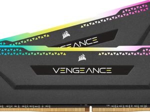 Corsair VENGEANCE RGB PRO SL Series 32GB (16GBx2) DDR4 3200MHz Black Memory CMH32GX4M2E3200C16