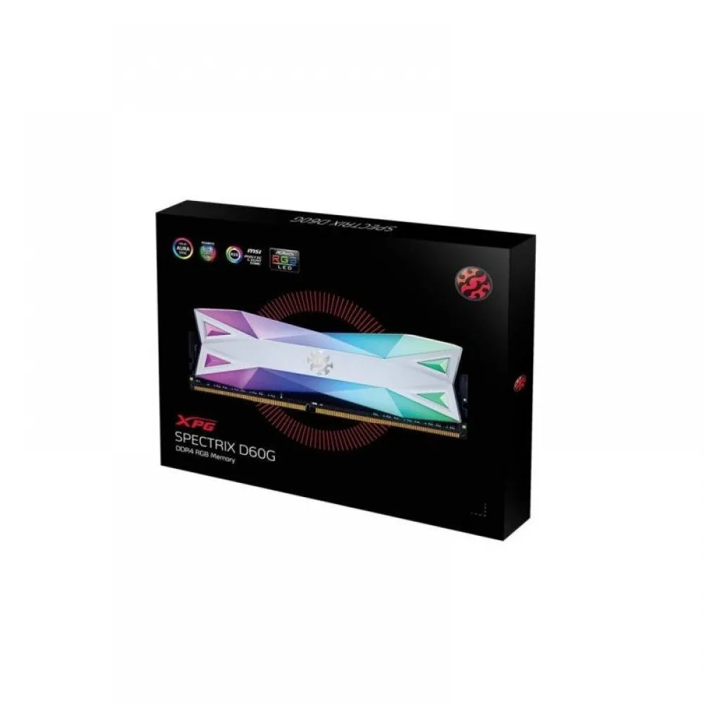 ADATA XPG Spectrix D60G 16GB (2X8GB) 3200 MHz DDR4 RGB Memory AX4U32008G16A-DT60