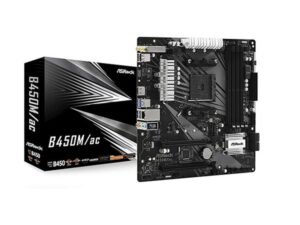 ASRock B450M/AC AM4 Micro ATX AMD Motherboard