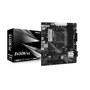 ASRock B450M/AC AM4 Micro ATX AMD Motherboard