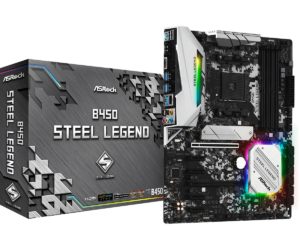 ASRock B450 Steel Legend AM4 AMD Promontory B450 ATX AMD Motherboard