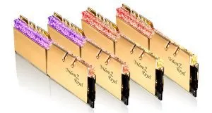 G.Skill Trident Z Royal Gold 32 GB (4 x 8GB) 3200 MHz DDR4 Memory F4-3200C14Q-32GTRG
