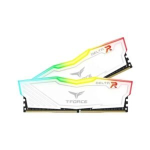 Teamgroup T-FORCE DELTA RGB Series 16GB (8GBX2) DDR4 3200MHz White Memory TF4D416G3200HC16CDC01