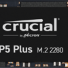 Crucial 1TB P5 Plus PCIe 4.0 x4 M.2 NVMe Internal SSD CT1000P5PSSD8