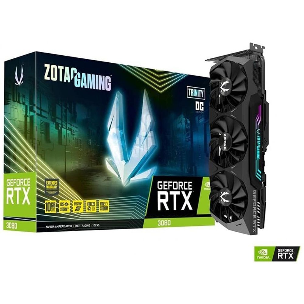 Zotac Gaming Nvidia GeForce RTX 3060 Ti AMP White Edition 8GB GDDR6 Graphics Card LHR (ZT-A30610F-10PLHR)