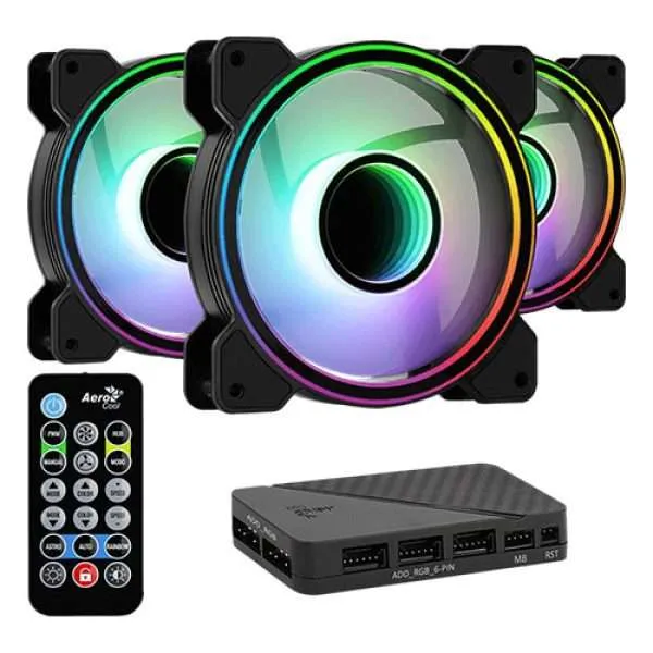 Fractal Design Prisma AL-14 140mm ARGB PWM Cabinet Cooling Fan (3 Pack)